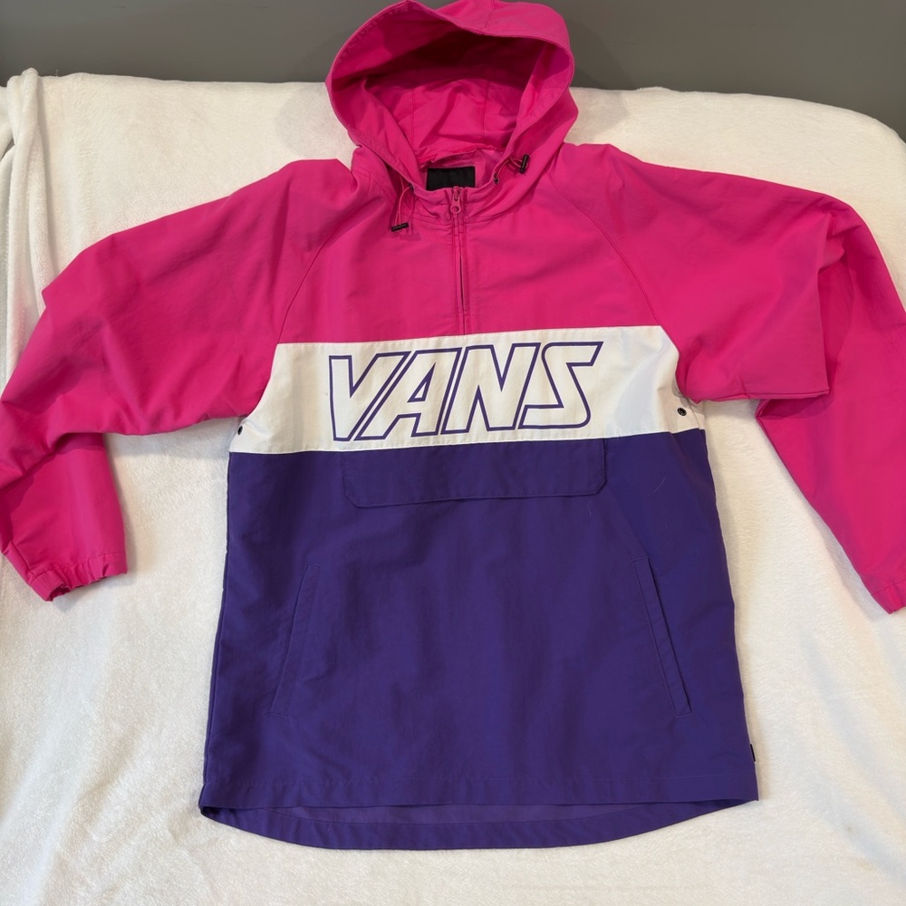 Vans Men’s Retro Pullover Anorak Windbreaker size XL